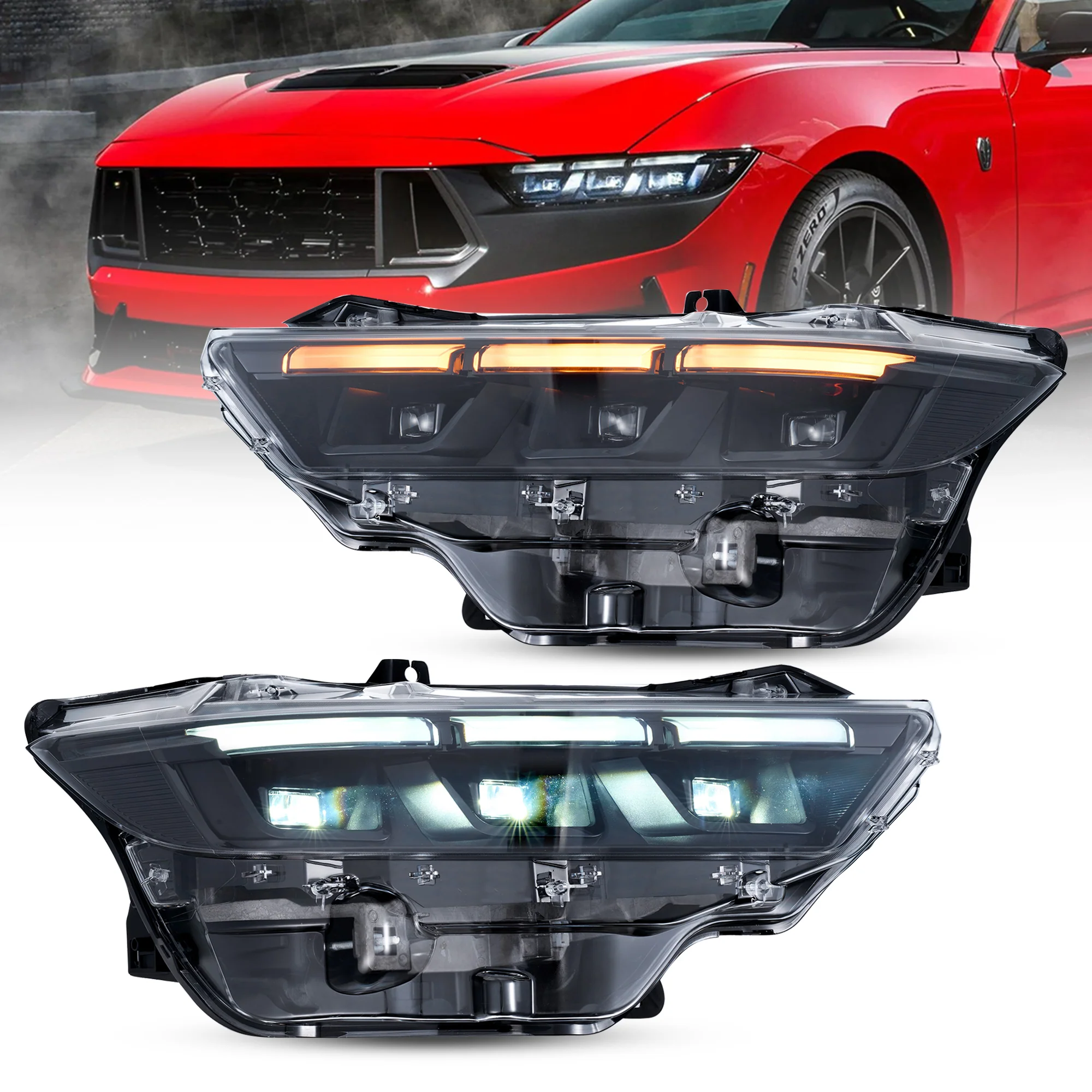 For Ford Mustang Headlights Tail Lights